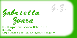 gabriella zvara business card